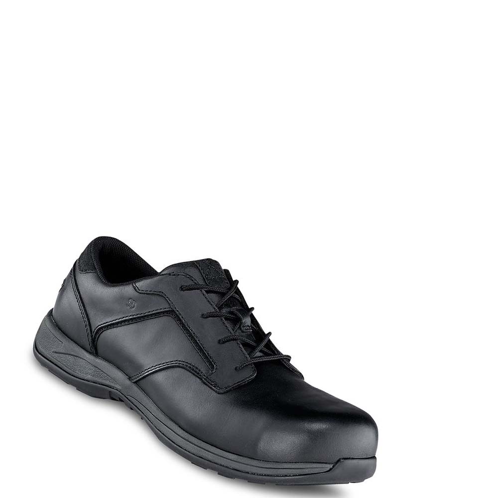 Red Wing ComfortPro Soft Toe Men\'s Oxfords Shoes Black | ZA 187ILH